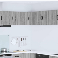 vidaXL Kitchen Cabinet with Storage Kalmar Grey Sonoma 57 x 57 x 40 cm