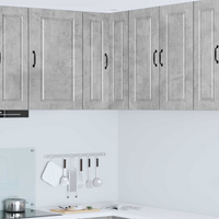 vidaXL Kitchen Cabinet Concrete Grey 57 x 57 x 80 cm Engineered Wood