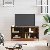 vidaXL TV Cabinet Smoked Oak 100x40x50 cm Engineered Wood