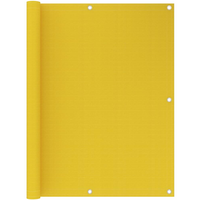 vidaXL Balcony Screen Yellow 120x600 cm HDPE