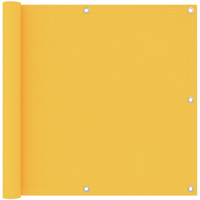 vidaXL Balcony Screen Yellow 90x400 cm Oxford Fabric