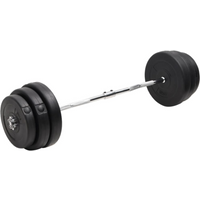 vidaXL Curl Barbell with Plates 90 kg