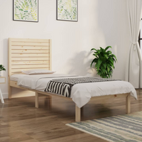 vidaXL Bed Frame without Mattress 90x190 cm Single Solid Wood