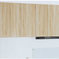 vidaXL Hanging Cabinet with Door Sonoma Oak and White 40 x 31 x 80 cm