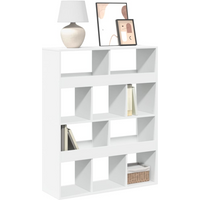 vidaXL Bookcase White 100x33x125.5 cm Engineered Wood