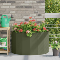 vidaXL Planter Olive Green 90 x 45 x 50 cm Steel