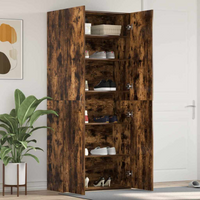 vidaXL Shoe Cabinet Multicolour 80 x 35.5 x 180 cm Engineered wood