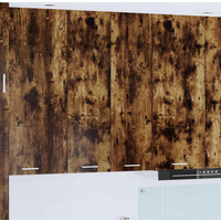 vidaXL Hanging Cabinet Smoked Oak 60 x 31 x 100 cm Engineered Wood