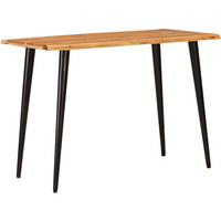 vidaXL Dining Tables Brown and Black 110 x 55 x 78 cm Solid Mango Wood