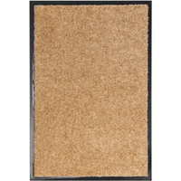 vidaXL Doormat Washable Cream 40x60 cm