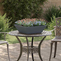 vidaXL Garden Planter 5 pcs Anthracite 50 x 50 x 15 cm