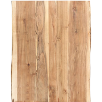 vidaXL Table Top Solid Acacia Wood 80x(50-60)x3.8 cm