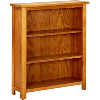 vidaXL 3-Tier Bookcase 70x22.5x82 cm Solid Oak Wood
