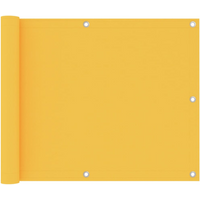 vidaXL Balcony Screen Yellow 75x500 cm Oxford Fabric