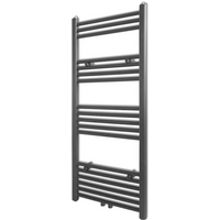 Black Bathroom Central Heating Towel Rail Radiator 500x1160mm