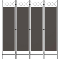 vidaXL 4-Panel Room Divider Anthracite 160x180 cm