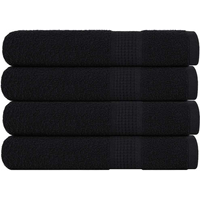 vidaXL Towels "FROGN" 4 pcs Black 100x200 cm 360 gsm