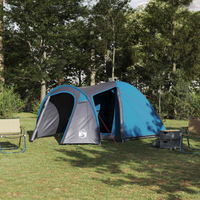 vidaXL Dome Tent Dome with Roof with Storage Blue 384 x 254 x 170 cm