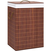 vidaXL Bamboo Laundry Basket Brown 72 L