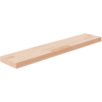 vidaXL Shelf Board 100x20x4 cm Untreated Solid Wood Oak