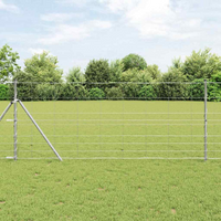 vidaXL Fence Post Galvanized 100 x 1 m Steel
