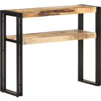 vidaXL Console Table 90x30x75 cm Rough Mango Wood