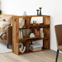 vidaXL Room Divider Old Wood 100x33x94.5 cm Engineered Wood