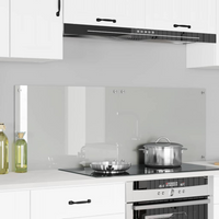 vidaXL Kitchen Backsplash 2 pcs Transparent 70 x 50 cm Tempered Glass