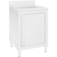 vidaXL Commercial Kitchen Sink Cabinet 60x60x96 cm Stainless Steel