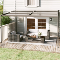 vidaXL Gazebo with Roof Anthracite 4x3x2.5 m Aluminium and Steel
