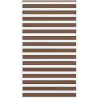 vidaXL Zebra Blind Brown 120x230 cm Fabric Width 115.9 cm Polyester