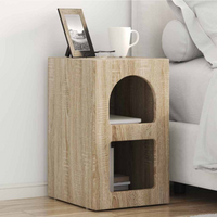 vidaXL Bedside Table 2 pcs Sonoma Oak 29.5 x 33.5 x 50 cm