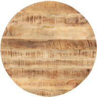 vidaXL Table Top Solid Mango Wood Round 15-16 mm 70 cm