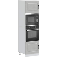 vidaXL Oven Cabinets 2 pcs Kalmar Concrete Grey Engineered Wood