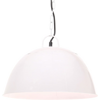 vidaXL Industrial Vintage Hanging Lamp 25 W White Round 41 cm E27