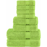 vidaXL 8 Piece Premium Towel Set SOLUND Apple Green 600 gsm