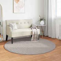 Area Rugs Round SIROLO Sand ร Polyester