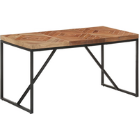 vidaXL Dining Table 140x70x76 cm Solid Acacia and Mango Wood
