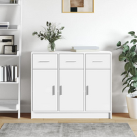 vidaXL Sideboard White 91x28x75 cm Engineered Wood