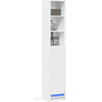 vidaXL Sideboard with LED White 36x32.5x200 cm Engineered Wood