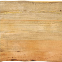 vidaXL Table Top 60x60x2.5 cm Live Edge Solid Wood Mango