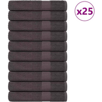 vidaXL Sauna Towels "FROGN" 25 pcs Anthracite 80x200 cm 360 gsm