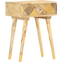vidaXL Bedside Cabinet 43x30x58 cm Solid Mango Wood