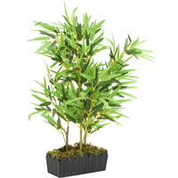 vidaXL Artificial Bamboo Tree 500 Leaves 80 cm Green