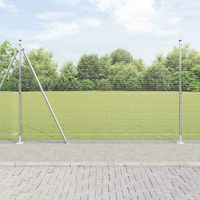 vidaXL Fence Post Silver 50 x 1.4 m (19 x 19 mm mesh) Steel