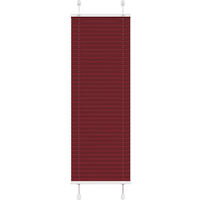 vidaXL Pleated Blind Bordeaux Red 45x150 cm Fabric Width 44.4 cm Polyester