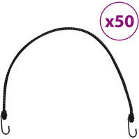 vidaXL Bungee Cords with Reflective Strips and Hooks 50 pcs 88 cm