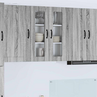 vidaXL Kitchen Cabinet Grey Sonoma 60 x 31 x 80 cm Engineered Wood