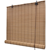 vidaXL Brown Bamboo Roller Blinds 120 x 220 cm