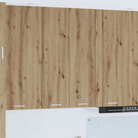 vidaXL Hanging Cabinet Artisan Oak 60 x 31 x 100 cm Engineered Wood